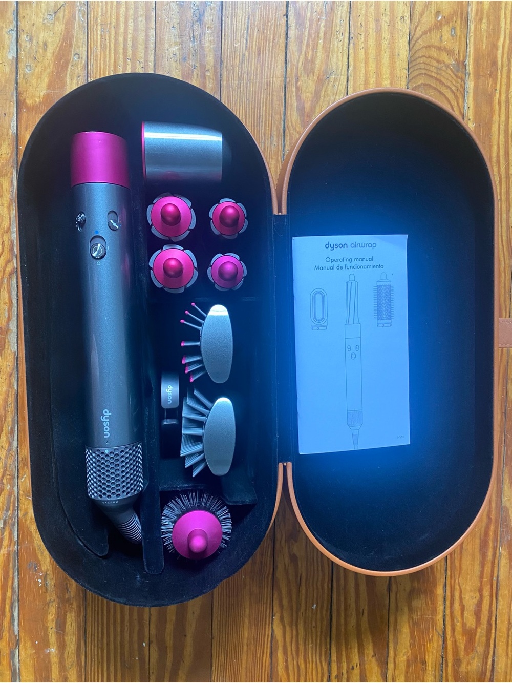 Dyson Airwrap Complete Set in Gray and Pink